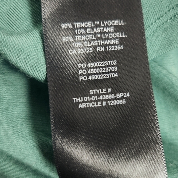 Aritzia Babaton Green Streamline Long Sleeve Top Size M Stretchy Soft Romantic - Picture 9 of 13